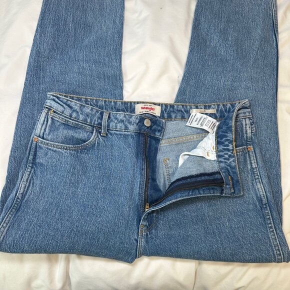 Wrangler Mom Fit Blue Jeans 14/32 - Picture 7 of 12